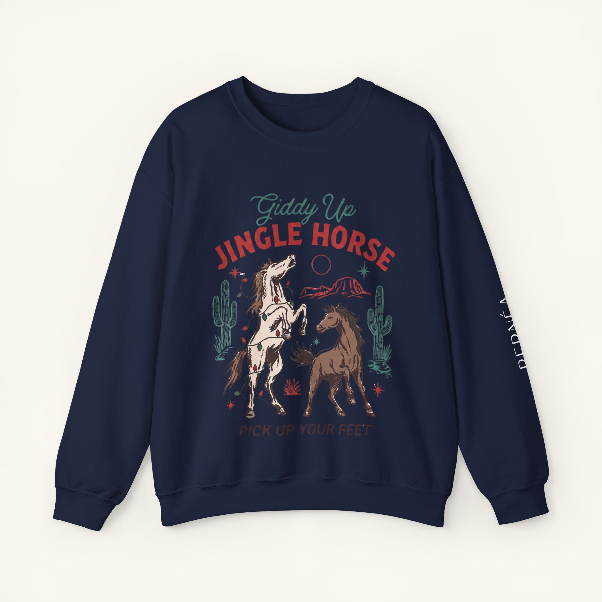Jingle Horse Xmas Crewneck