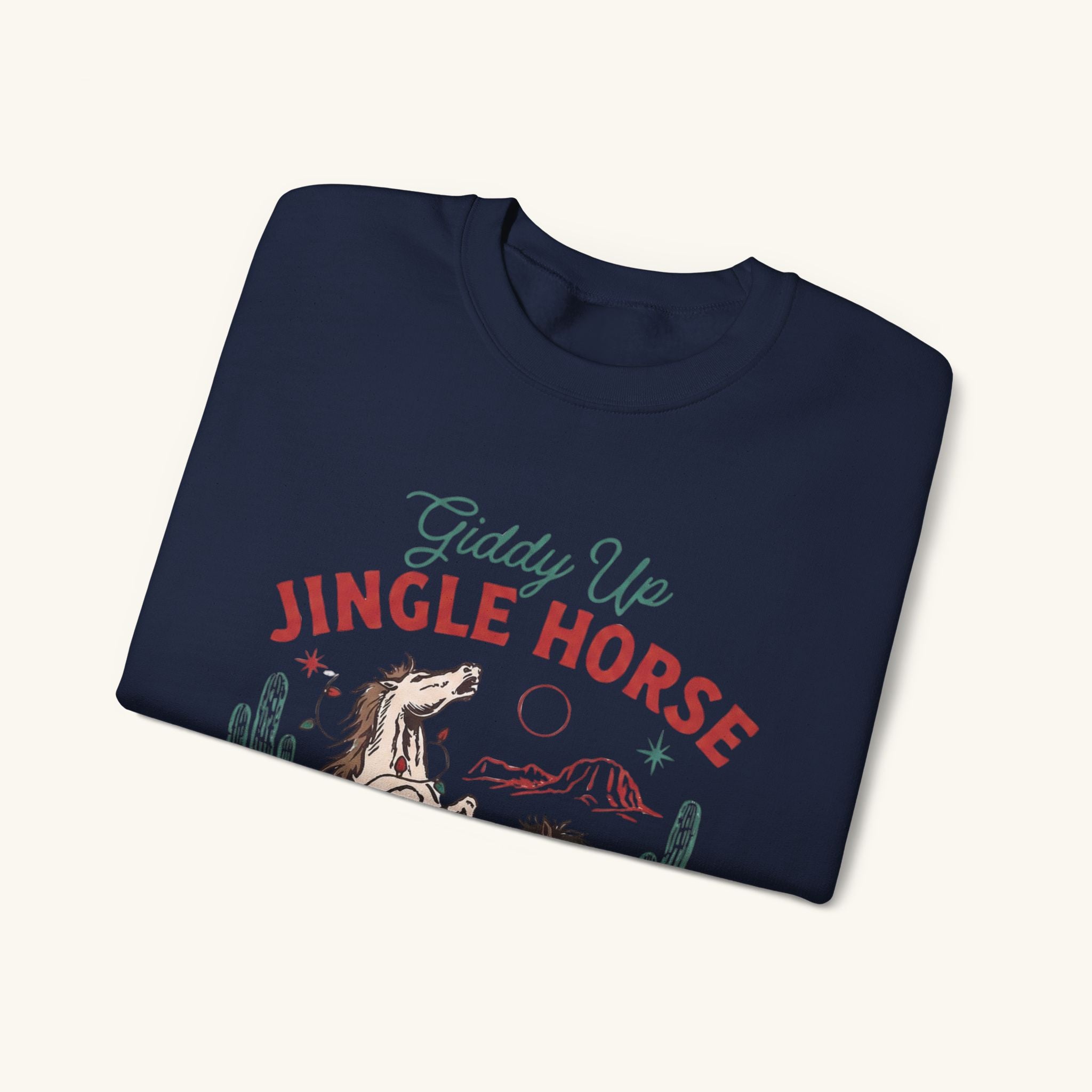 Jingle Horse Xmas Crewneck