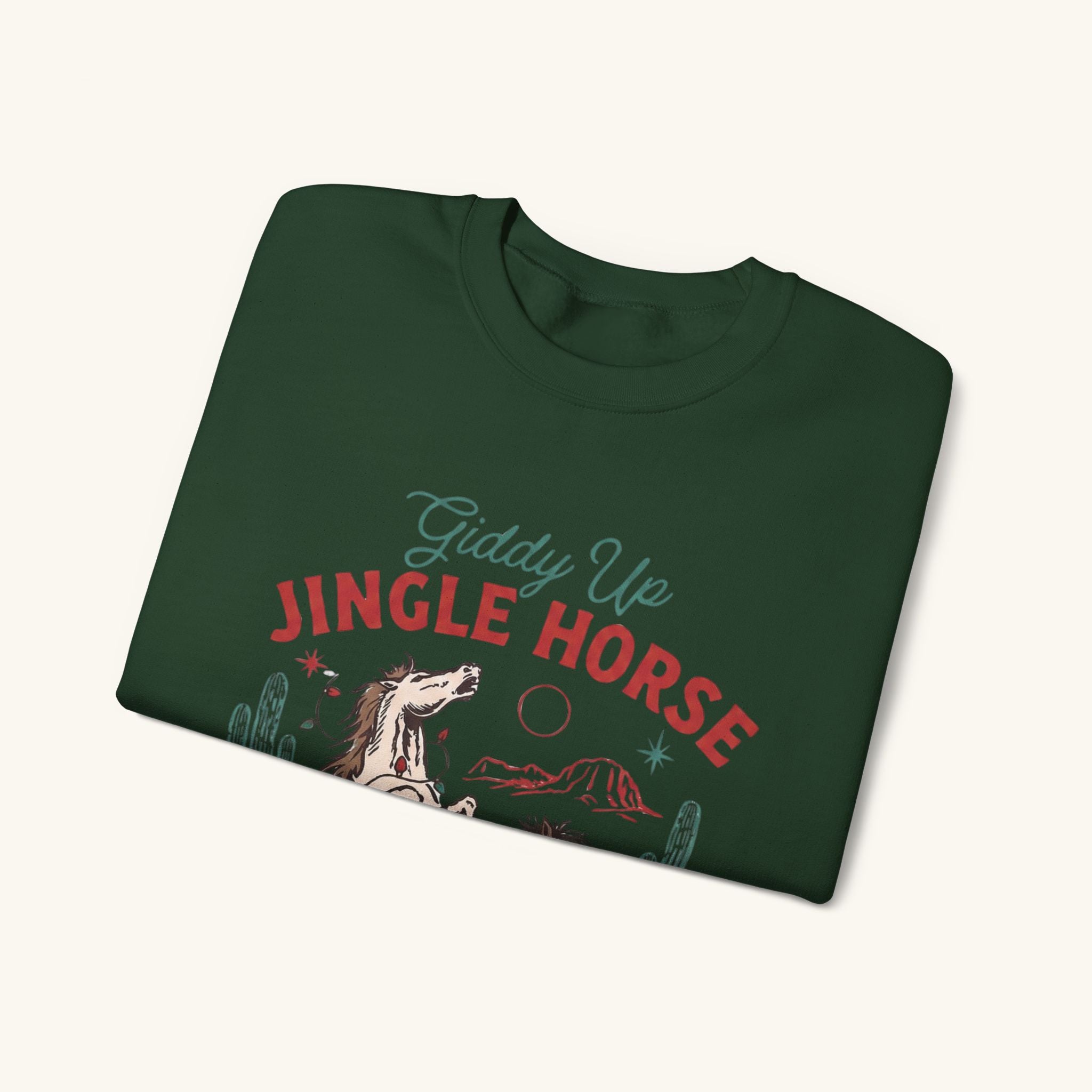 Jingle Horse Xmas Crewneck