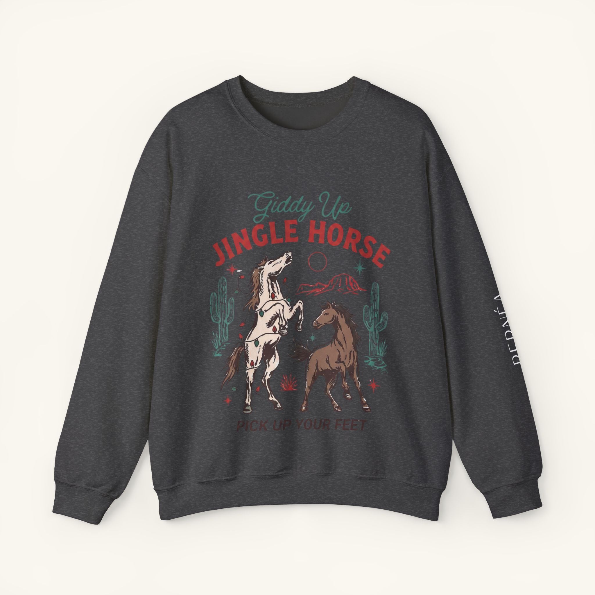 Jingle Horse Xmas Crewneck