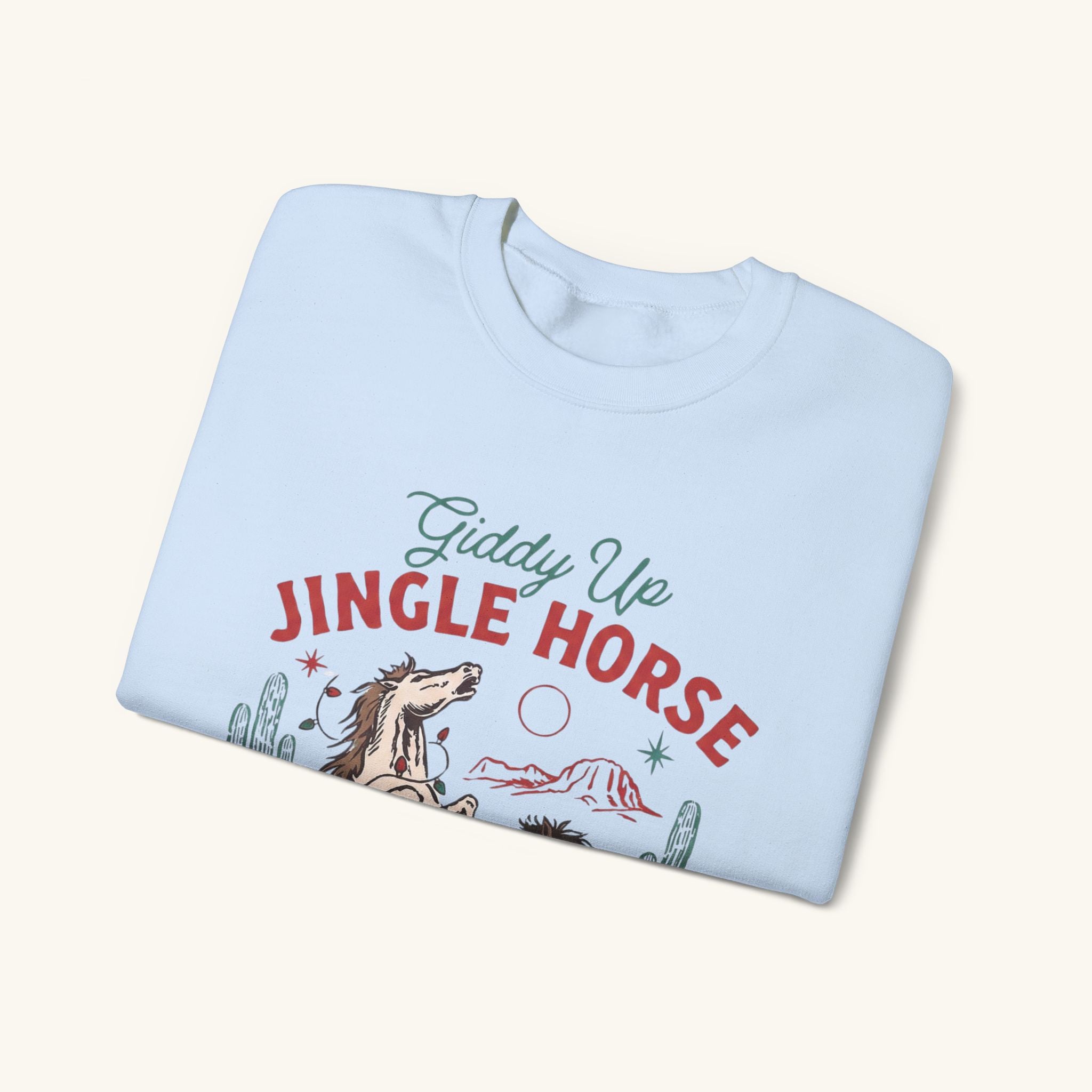 Jingle Horse Xmas Crewneck