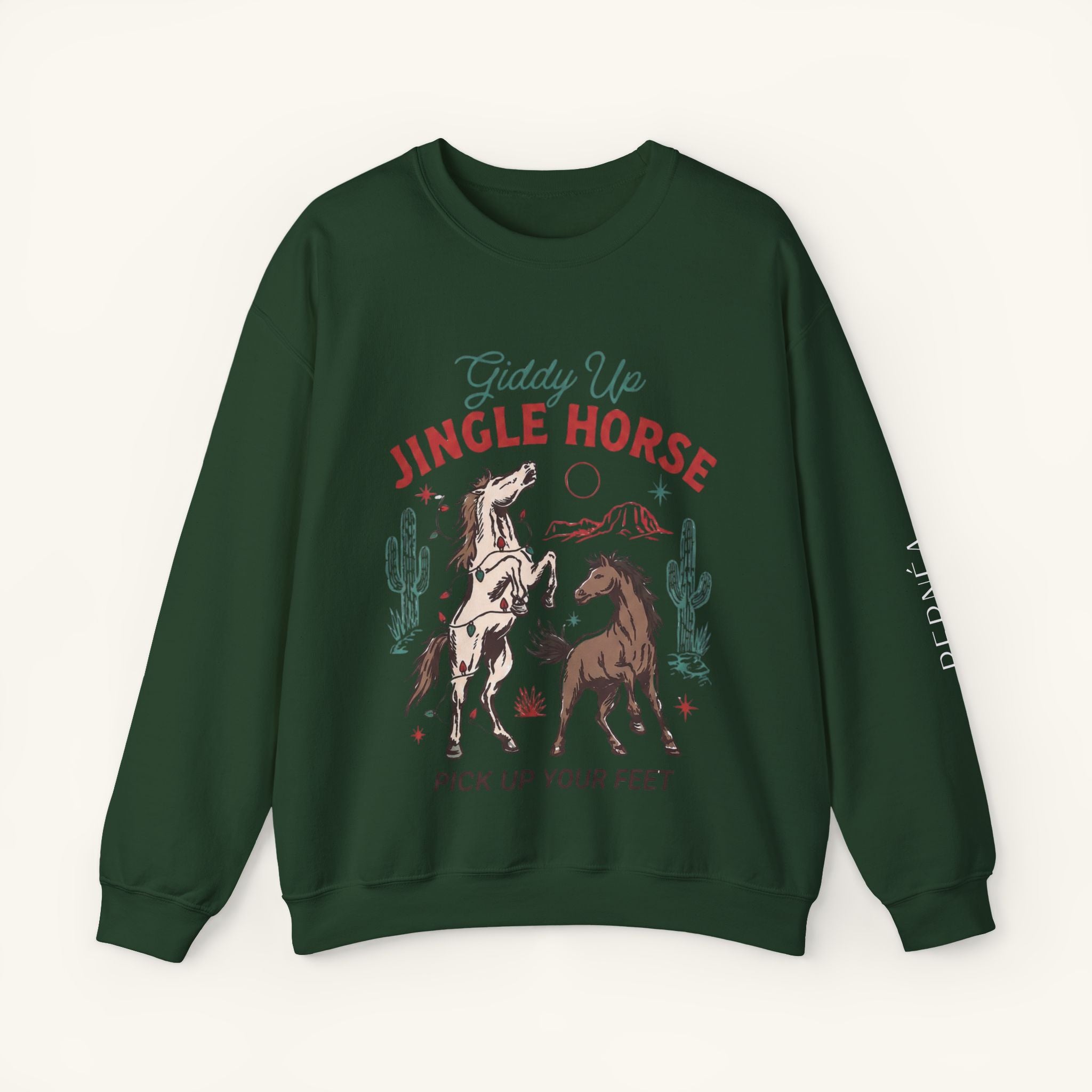 Jingle Horse Xmas Crewneck