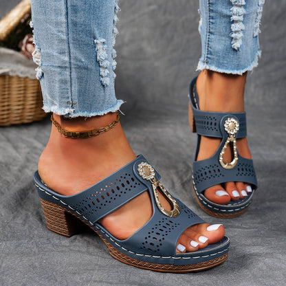 Nicoleta – Orthopädische Sandale Mit Zirkonia