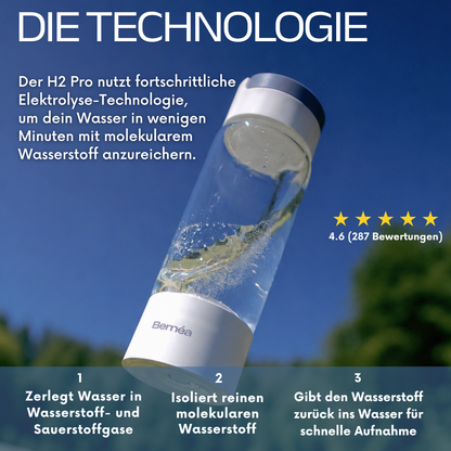 Bernéa H2 Pro - Bouteille d'eau hydrogénée